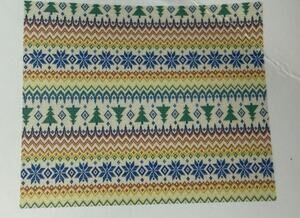 Old Navy NWT 50"w x 56"L Rainbow Fair Isle Nordic CoZy Fleece Throw Blanket